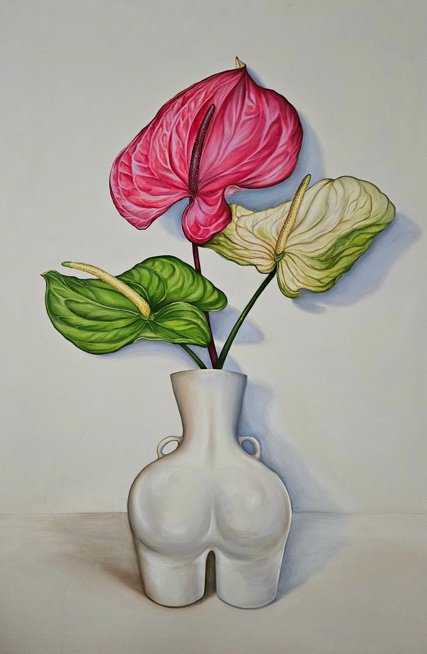 Painter's Palette Flowers, Vase