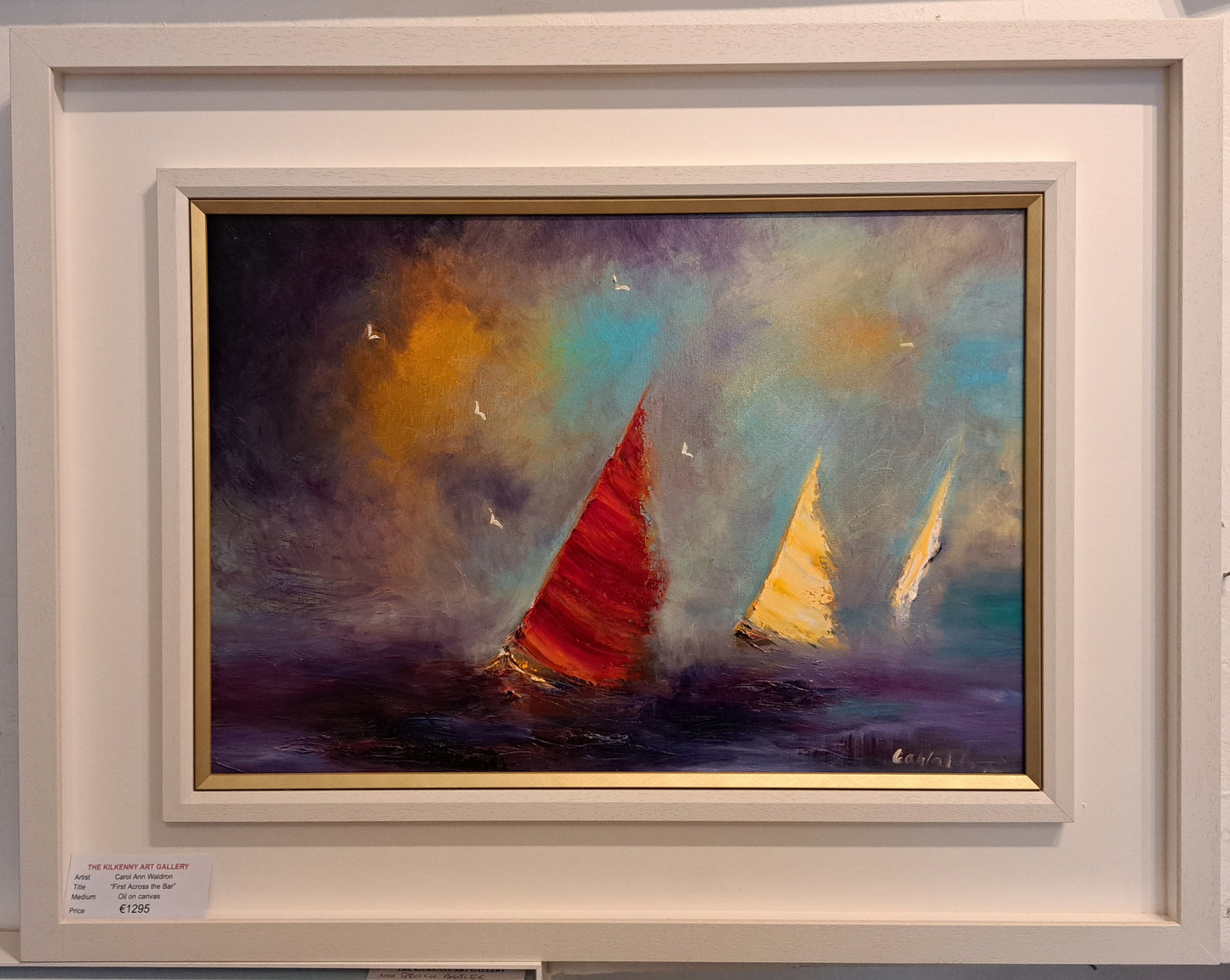 "First across the bar"