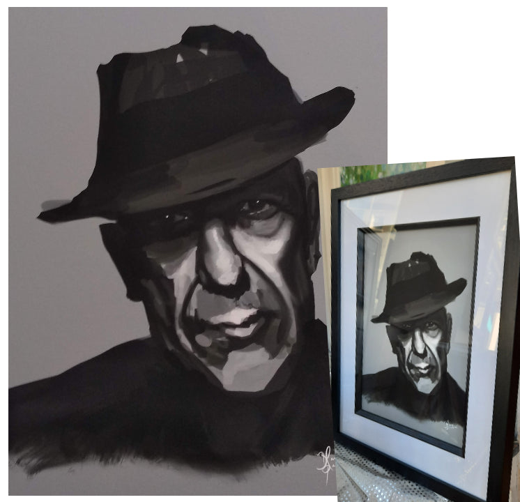 "Leonard" high quality framed print