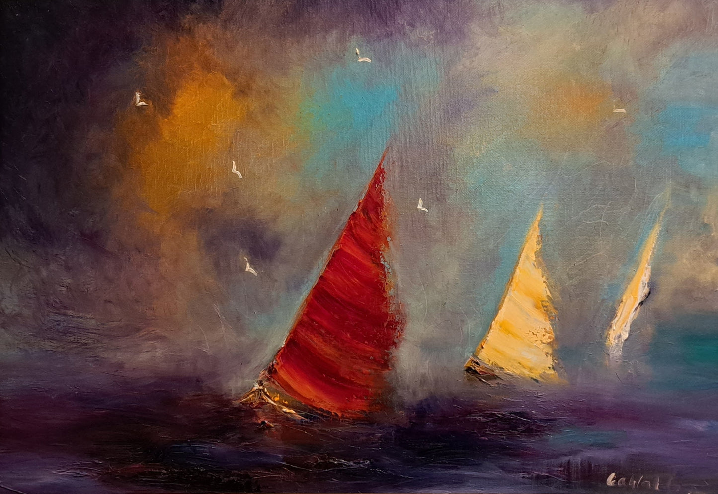 "First across the bar"