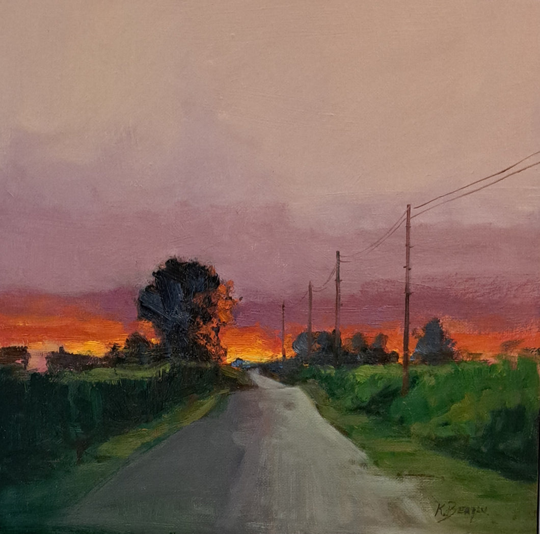 Orange Sunset by Kate Beagan