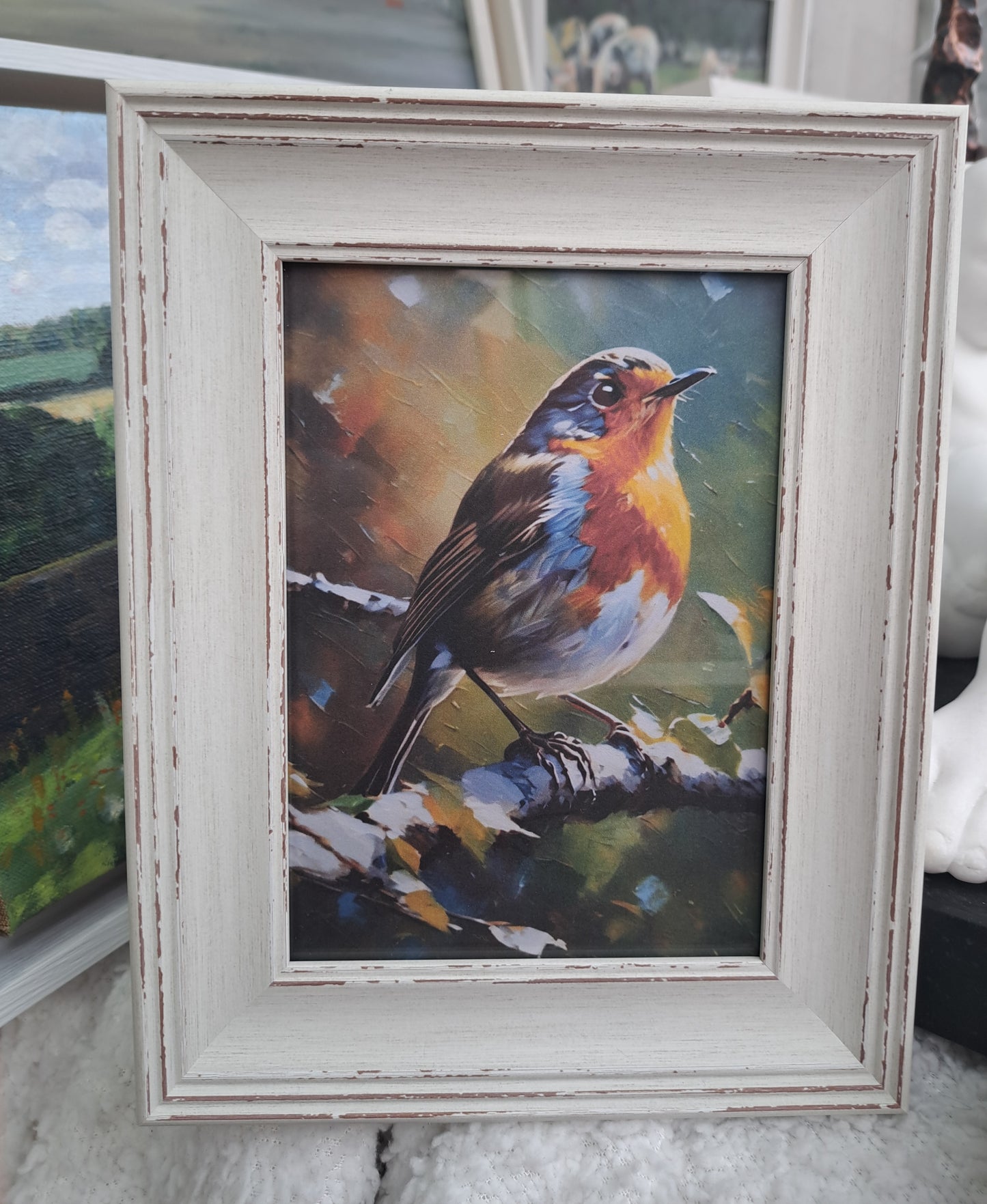 Robin framed print