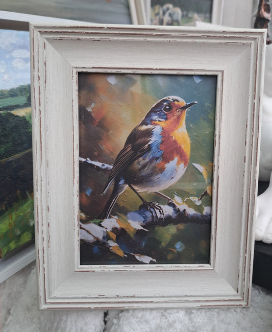 Robin framed print