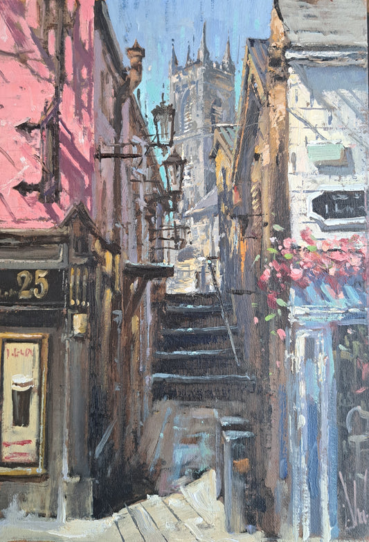 "Through the laneway" (St Mary's Lane , Kilkenny)