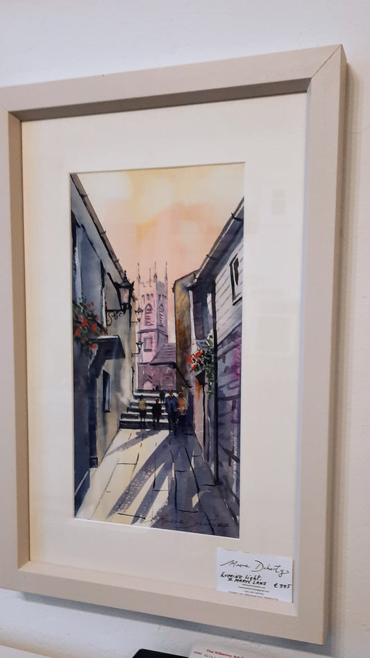 "Mary's Lane" Watercolour by Maeve Doherty (click for framed view)