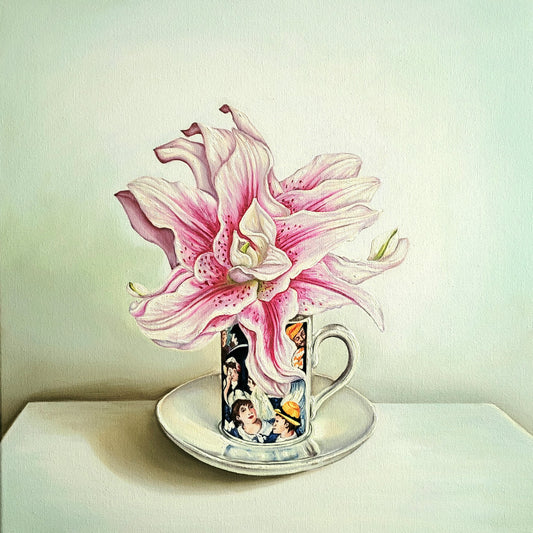 "Renoir cup with oriental lily"   by Jade Butler