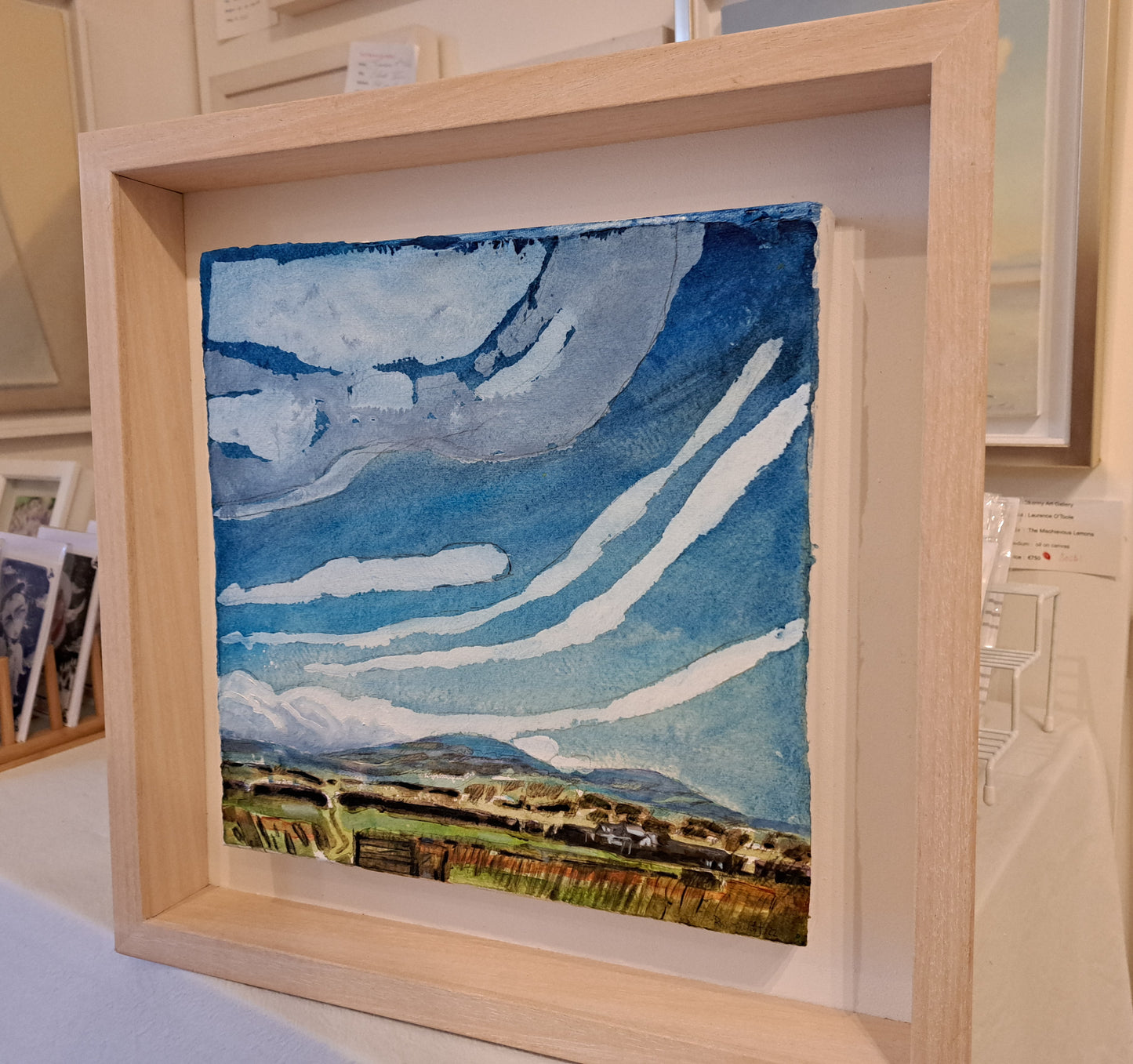 Clouds over coastal fields 2