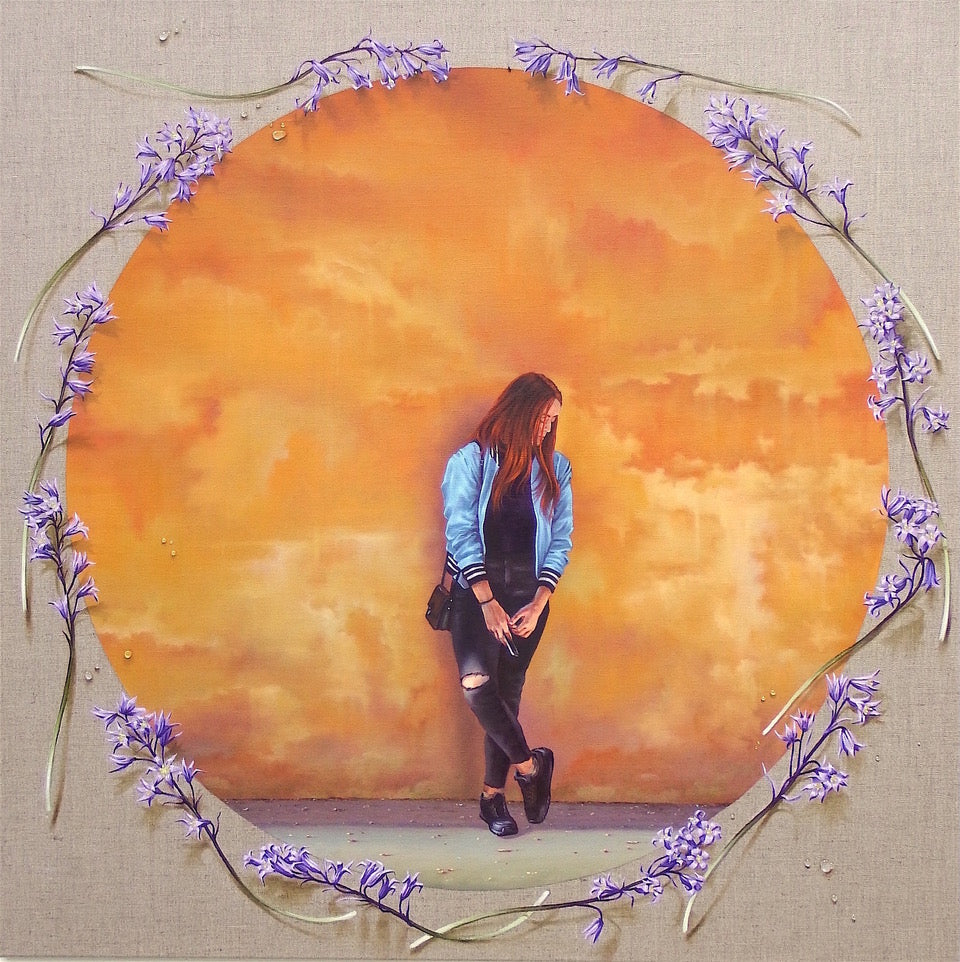 Flowers for the unresolved 100 x 100cm  POA