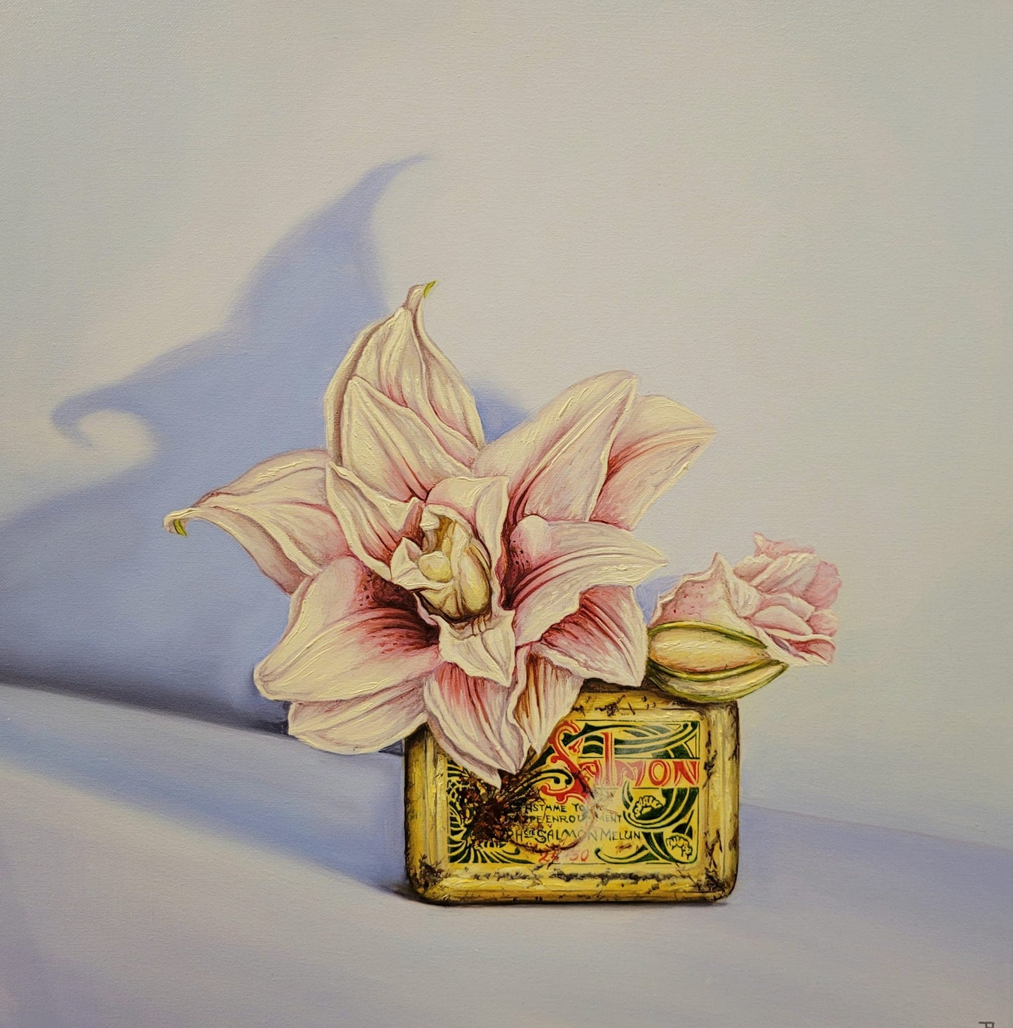 "Oriental Lily with salmon Pastilles" by Jade Butler