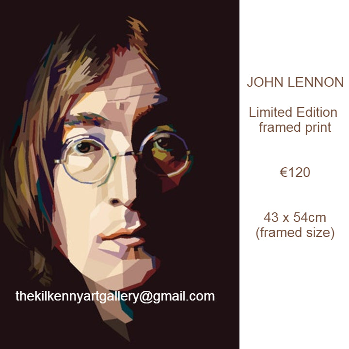 John Lennon framed print