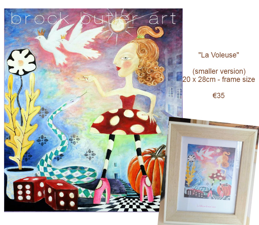 "La Voleuse" framed print by Brock Butler
